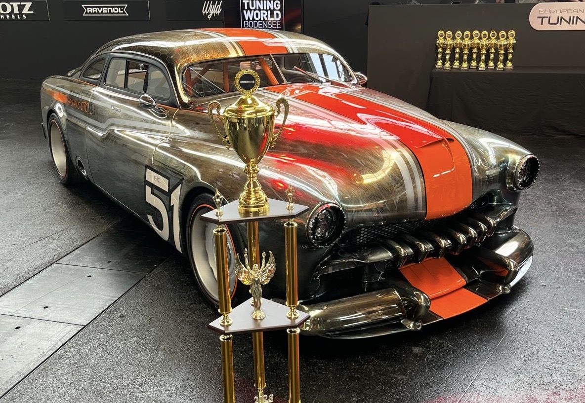 Mercurius GTC na výstave International Autoshow Kustom city. Auto v americkej sieni slávy. Hodnota v aute minimálne 3000000 eur